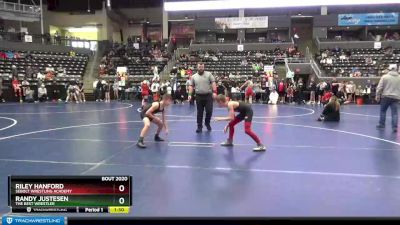 85 lbs Cons. Round 5 - Riley Hanford, Sebolt Wrestling Academy vs Randy Justesen, The Best Wrestler