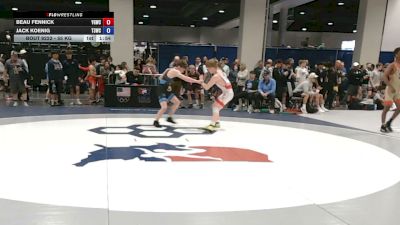 55 kg Cons. Sub-rd Of 32 - Beau Fennick, Young Guns Wrestling Club vs Jack Koenig, Team 312 Wrestling Club