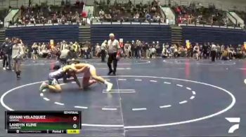 167 lbs Semifinal - Gianni Velazquez, GENEVA vs Landyn Kline, Lebanon