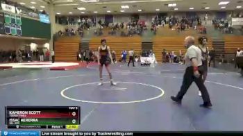 120 lbs Champ. Round 2 - Kameron Scott, Torrey Pines vs Issac Hererra, Del Oro