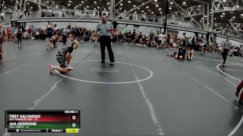 115 lbs Round 3 (8 Team) - Trey Salvaggio, Mat Warriors Red vs Ava Desimone, Full Circle