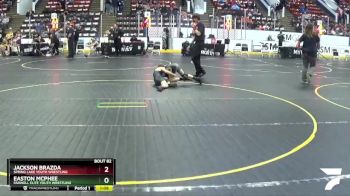 69 lbs Cons. Round 4 - Easton McPhee, Farwell Elite Youth Wrestling vs Jackson Brazda, Spring Lake Youth Wrestling