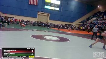 3 - 120 lbs Cons. Round 2 - Cody Wimer, Broadway HS vs Hayden Wills, Alleghany