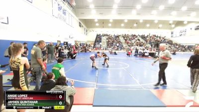 155 lbs Quarterfinal - Angie Lopez, Yucca Valley Wrestling vs Jayden Quintanar, Los Alamitos High School