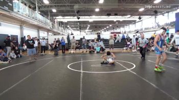 110 lbs Consi Of 8 #2 - Blade Miller, Oconee Youth Wrestling vs Gabriel Burns, Roundtree Wrestling Academy