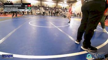 110 lbs Rr Rnd 1 - Kaydeance Thompson, Sperry Wrestling Club vs Lincoln McMillen, Tonkawa Takedown Club