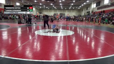 55 lbs Cons. Semi - Remington Mittag, Moyer Elite vs Lanora Citrowske, Canby Lancers