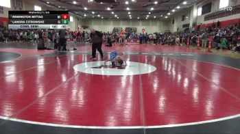 55 lbs Cons. Semi - Remington Mittag, Moyer Elite vs Lanora Citrowske, Canby Lancers