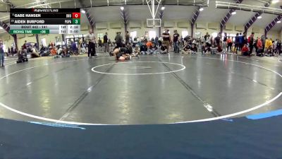 141 lbs 7th Place Match - Gabe Hansen, Ohio Northern Univerity vs Aiden Burford, Point Park