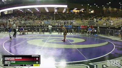 2A 145 lbs Semifinal - Jonathan Adams, Winter Springs vs Keith Cole, Heritage