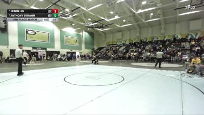 120 lbs 3rd Place Match - Jason Lin, La Costa Canyon vs Anthony Strahm, Holtville