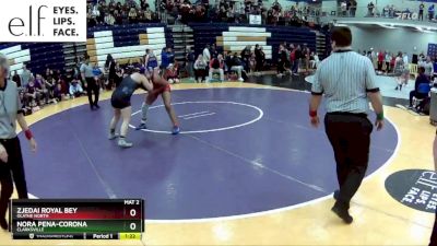 155 lbs. Semifinal - Nora Pena-corona, Clarksville vs Zjedai Royal Bey, Olathe North