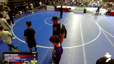 106 lbs Round 1 - Camm Colgate, Foothill Cougars Club vs Cameron Shirazi, Community Youth Center - Concord Campus Wrestling
