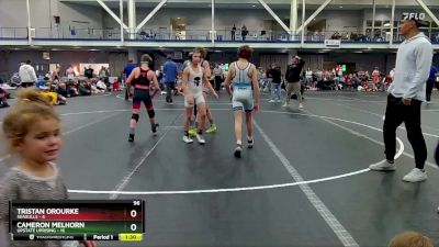 96 lbs Finals (2 Team) - Cameron Melhorn, Upstate Uprising vs Tristan Orourke, Seagulls