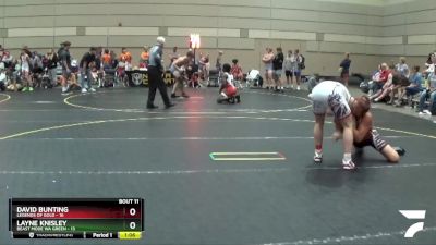 155 lbs Finals (8 Team) - David Bunting, Legends Of Gold vs Layne Knisley, Beast Mode WA Green