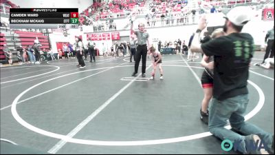 46 lbs Consi Of 8 #2 - Elijah Whitworth, Choctaw Ironman vs Brooks Young, Stroud Youth Wrestling Club