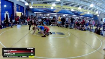 120 lbs Semis & Wb (16 Team) - Carson Lutz, Glynn Academy vs Hunter Jessee, Alpha WC