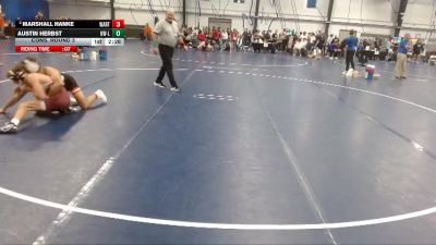 Silver 141 lbs Cons. Round 3 - Austin Herbst, Wisconsin-La Crosse vs Marshall Hanke, Wartburg