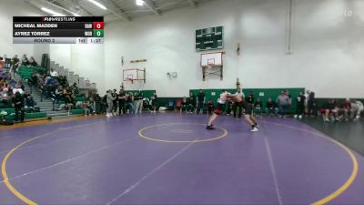 215 lbs Round 2 - Ayrez Torrez, Worland High School vs Micheal Madden, Rawlins