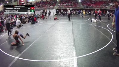 45 lbs Quarterfinal - Dion Caudillo, MWC Wrestling Academy vs Shepard Grimes, Nebraska Wrestling Academy