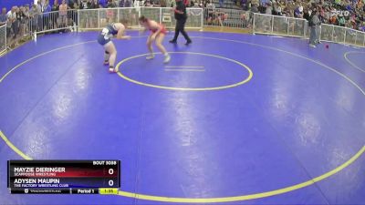 155 lbs Semifinal - Mayzie Dieringer, Scappoose Wrestling vs Adysen Maupin, The Factory Wrestling Club