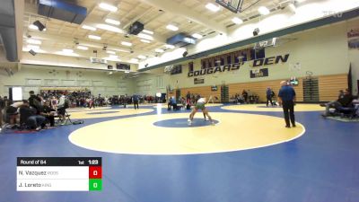 147 lbs Round Of 64 - Noah Vazquez, Roosevelt-Eastvale vs Jesus Loreto, Kingsburg