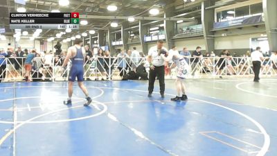 152 lbs Rr Rnd 2 - Clinton VerHeecke, Patton Trained Blue - HSB vs Nate Keller, Blue And White Wrestling Club - HSB