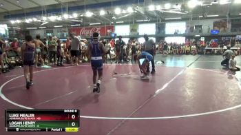 95 lbs Round 8 (10 Team) - Luke Mealer, Alabama Elite Black vs Logan Henry, Alabama Elite White