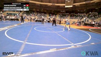 110 lbs Consolation - Sawyer Shaffer, Caney Valley Wrestling vs Maysen Martinez-Aguilar, Terminator Wrestling Academy