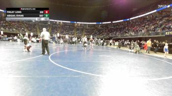55 lbs Round Of 16 - Finley Long, Seneca Valley vs Abigail Evans, Southern Tioga