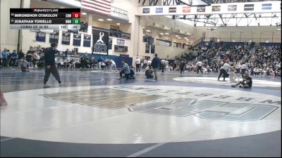 114 lbs Consi Of 32 #2 - Mironshoh Otakulov, Central Bucks West vs Jonathan Toriello, Northfield Mt. Hermon