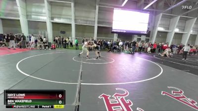 190 lbs Cons. Round 3 - Hayz Lowe, Mountain Ridge vs Ben Wakefield, Skyline