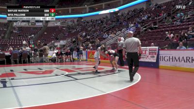 112 lbs First Round - Daylee Watson, Conneaut-G vs Mya Pallone, Quakertown-G