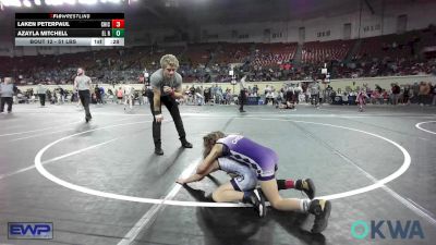 51 lbs Final - Laken Peterpaul, Chickasha Wrestling vs Azayla Mitchell, El Reno Wrestling Club