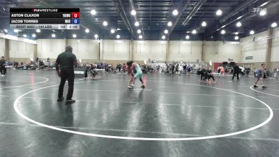 144 lbs Quarterfinal - Aston Claxon, Youth Impact Center Wrestling Club vs Jacob Torres, Wrestling University Club