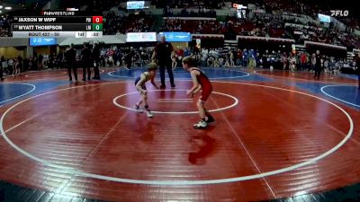 50 lbs Cons. Round 3 - Wyatt Thompson, Laurel Matburners vs Jaxson W Wipf, Project Wrestling