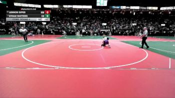 130 lbs Cons. Round 4 - Ethan Watters, ELR1 vs Lennon Sipes, BKW1