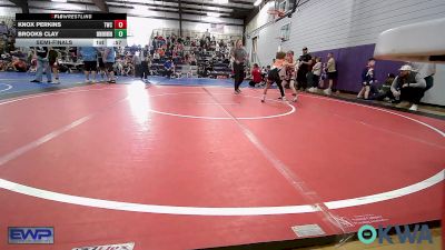 60 lbs Semifinal - Knox Perkins, Tahlequah Wrestling Club vs Brooks Clay, Skiatook Youth Wrestling