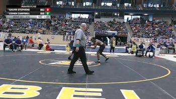 215 lbs Champ. Round 2 - Galvin Stephens, Male vs Cohen Campbell, North Hardin