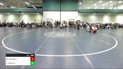 190 lbs Round Of 32 - Mason Savidan, CA vs Elijah Brown, PA