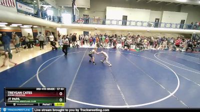 57-63 lbs Round 2 - Treygan Cates, Round Mountain vs Jt Papa, Champions Wrestling Club