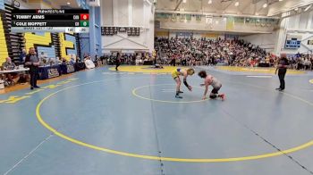 120 lbs Quarterfinal - Cole Moffett, Caesar Rodney H S vs Tommy Arms, Conrad School Of Science