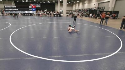 63.2-69.3 lbs Cons. Semis - Sadie Sweat, Kalispell Wrestling Club vs Calliope Coon, Jackson County Wrestling