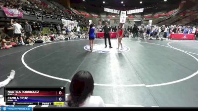 122 lbs Round 2 (16 Team) - Nautica Rodriguez, IEWA vs Camila Cruz, BAWA