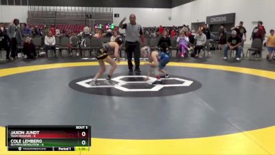 85 lbs Round 2 (8 Team) - Jaxon Jundt, Team Missouri vs Cole Lemberg, Olympia/Demolition