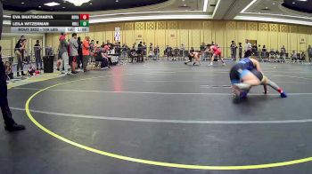109 lbs Semifinal - Eva Bhattacharya, Royalty WC vs Leila Witzerman, Rolling Hills WC