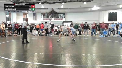 141 lbs Quarterfinal - Tom Crook, Virginia Tech vs Luke Simcox, North Carolina