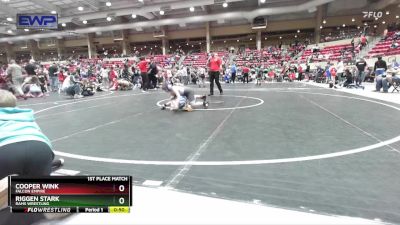 80 lbs 1st Place Match - Cooper Wink, Falcon Empire vs Riggen Stark, Rams Wrestling