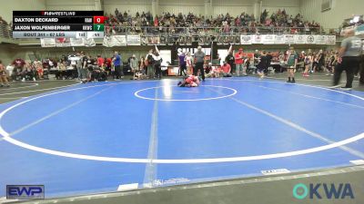 67 lbs Semifinal - Daxton Deckard, Raw Wrestling Club vs Jaxon Wolfenberger, Keystone Kids Wrestling Club