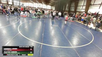 100 lbs 5th Place Match - Andrew Larsen, Team Prestige vs Paxton Carson, Payson Lions Wrestling Club